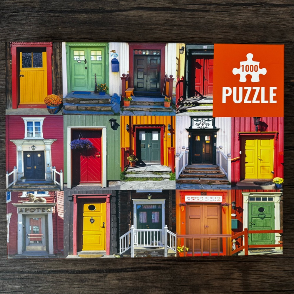 1000 Piece Colorful Front Doors Puzzle